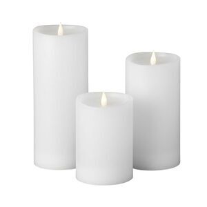 Seasonal LLC - Christmas Classic Motion Flameless Candle 3pc Set  White